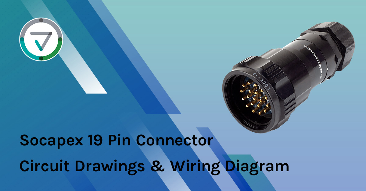 6 Circuit LK Brand 19 Pin Socapex Break-Out Male Multi-Cable Connector